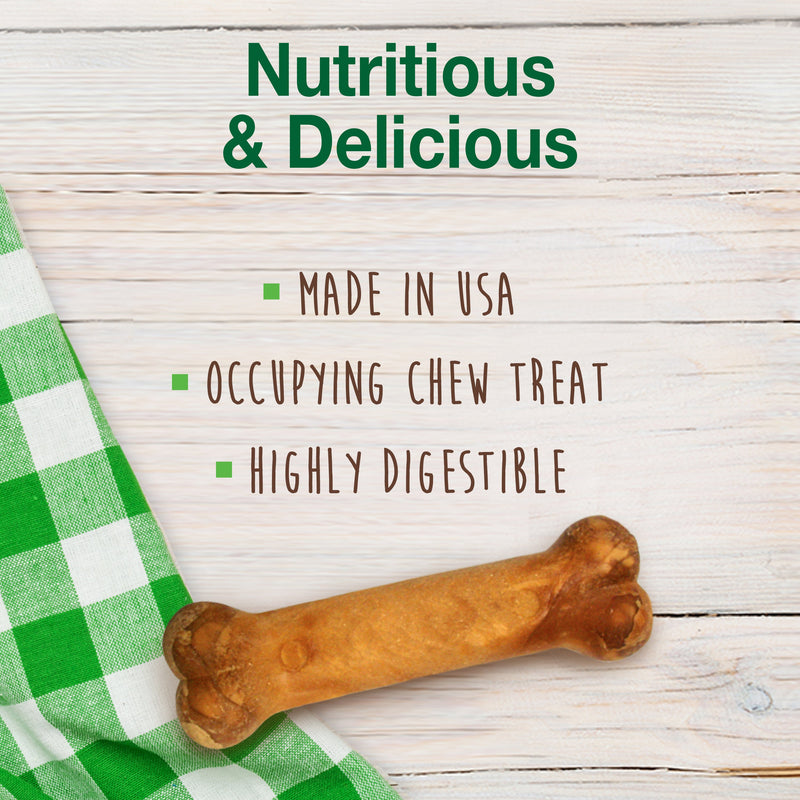 Nylabone Healthy Edibles AllNatural Long Lasting Puppy Chew Treats Turkey  Sweet Potato, 1ea/SMall/Regular  Up To 25 Ibs. 8 ct