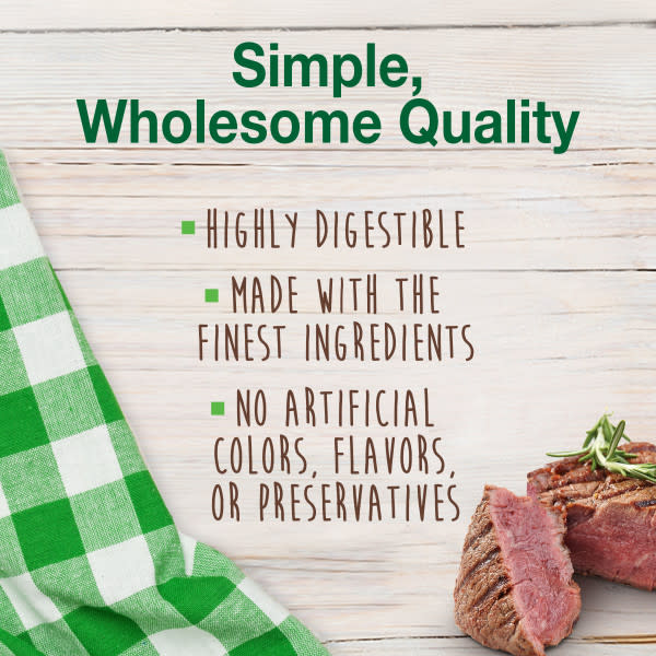 Nylabone Natural Healthy Edibles Meaty Center Dog Treats Beef Small 12ct