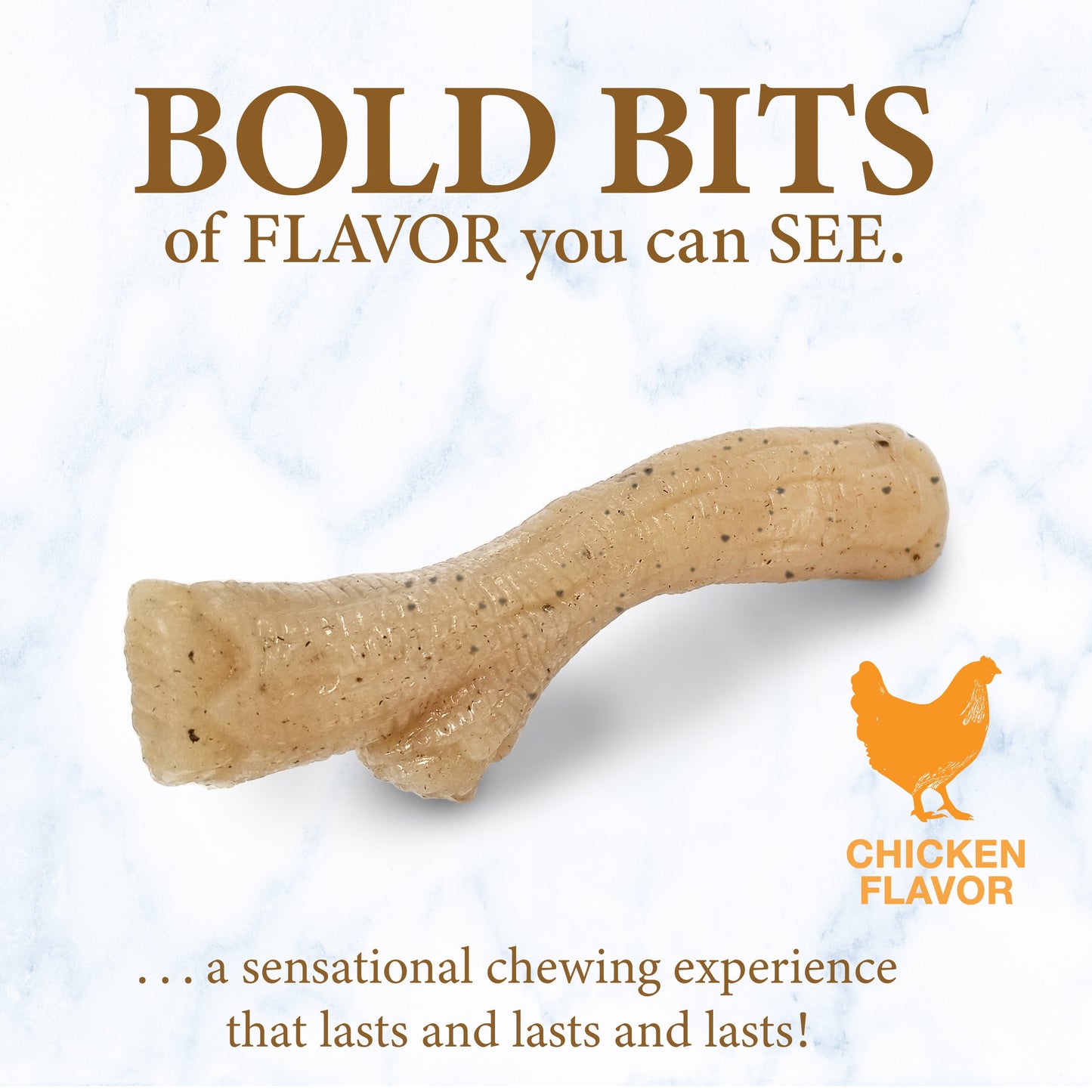 Nylabone Gourmet Style Strong Stick Puppy Chew Toy Chicken, 1ea/Medium/Wolf  Up To 35 Lbs. 1 ct