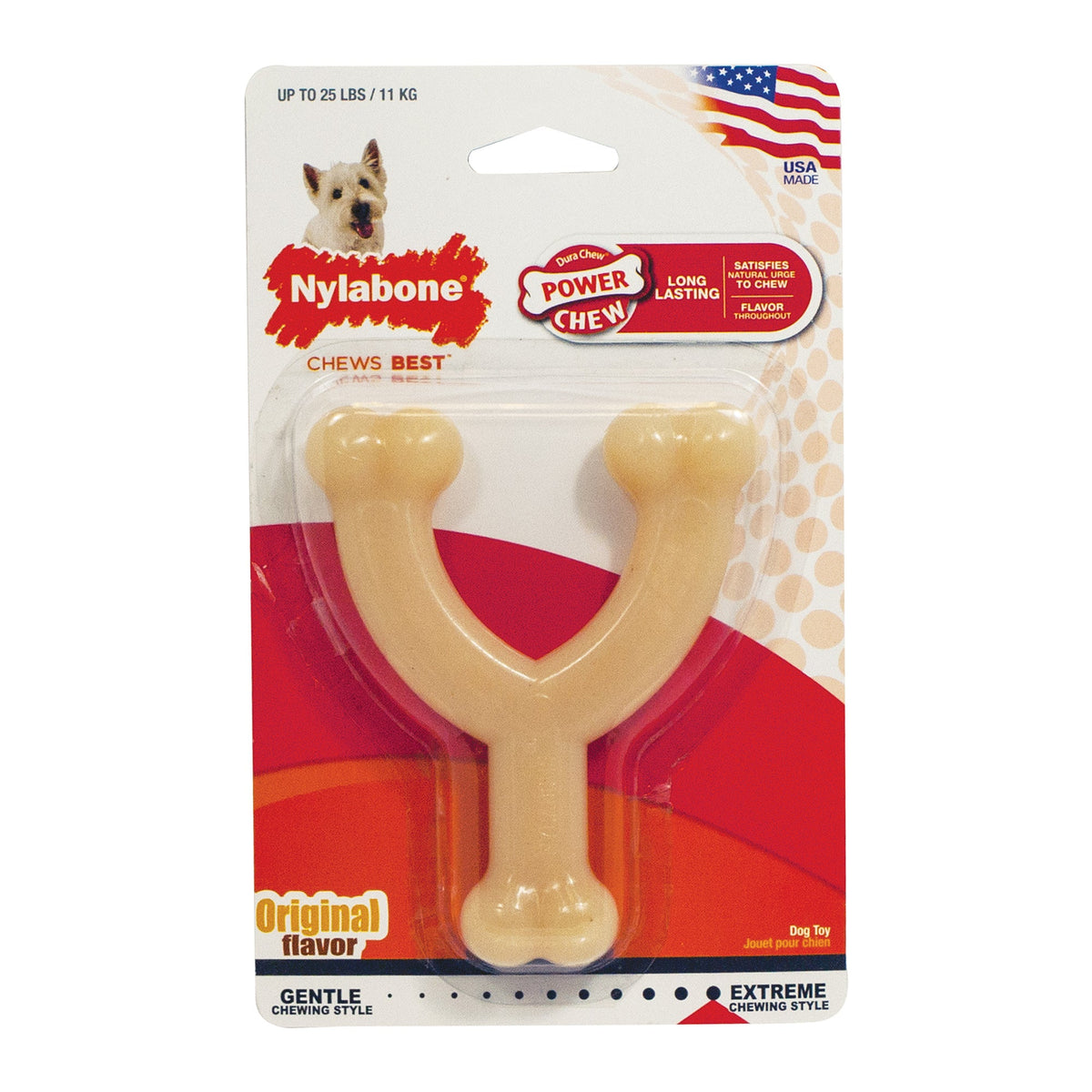 Nylabone DuraChew Wishbone Original Blister Card Regular