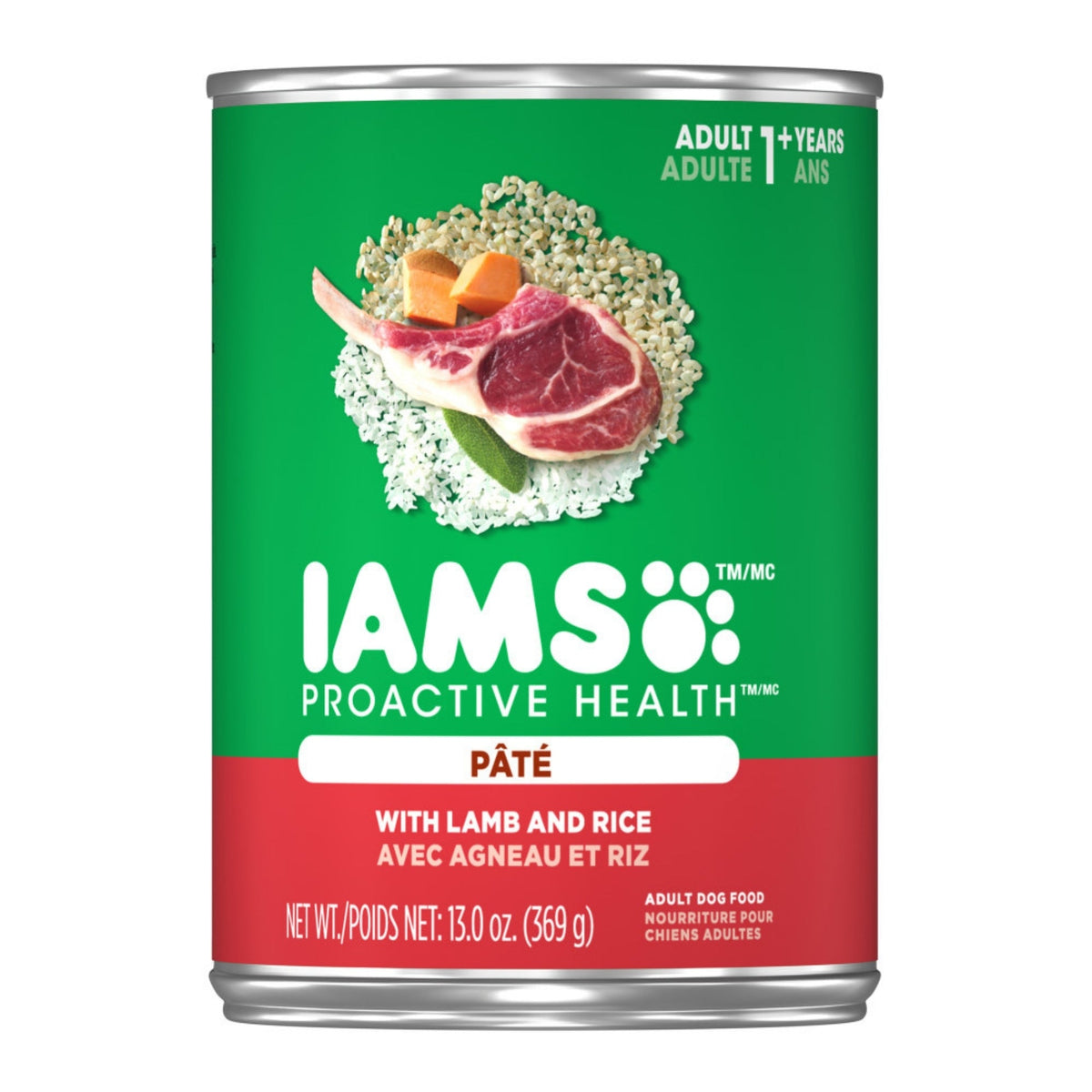 Iams ProActive Health Ground Dinner with Lamb & Rice Can Dog Food 13.2oz