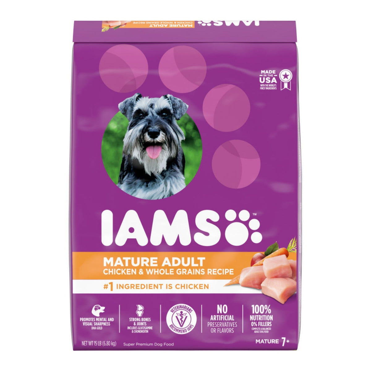 Iams ProActive Health Mature Adult Dog Food 15lbs