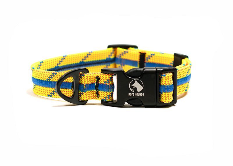Adventure Dog Collar - Greens/Yellows