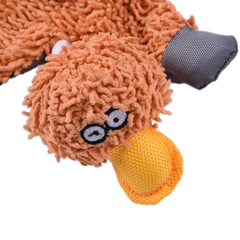 Pet Dog Squeaky Toy Durable Cute Papa Duck Making Sound Plush Dog Puppy Chew Toys Training Teething Toys