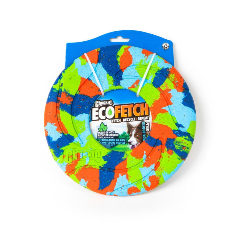 Chuckit! EcoFetch Recycled Rubber Flyer Dog Toy Medium