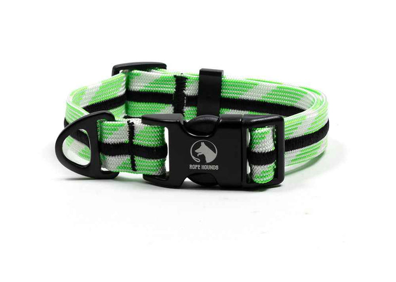Adventure Dog Collar - Greens/Yellows
