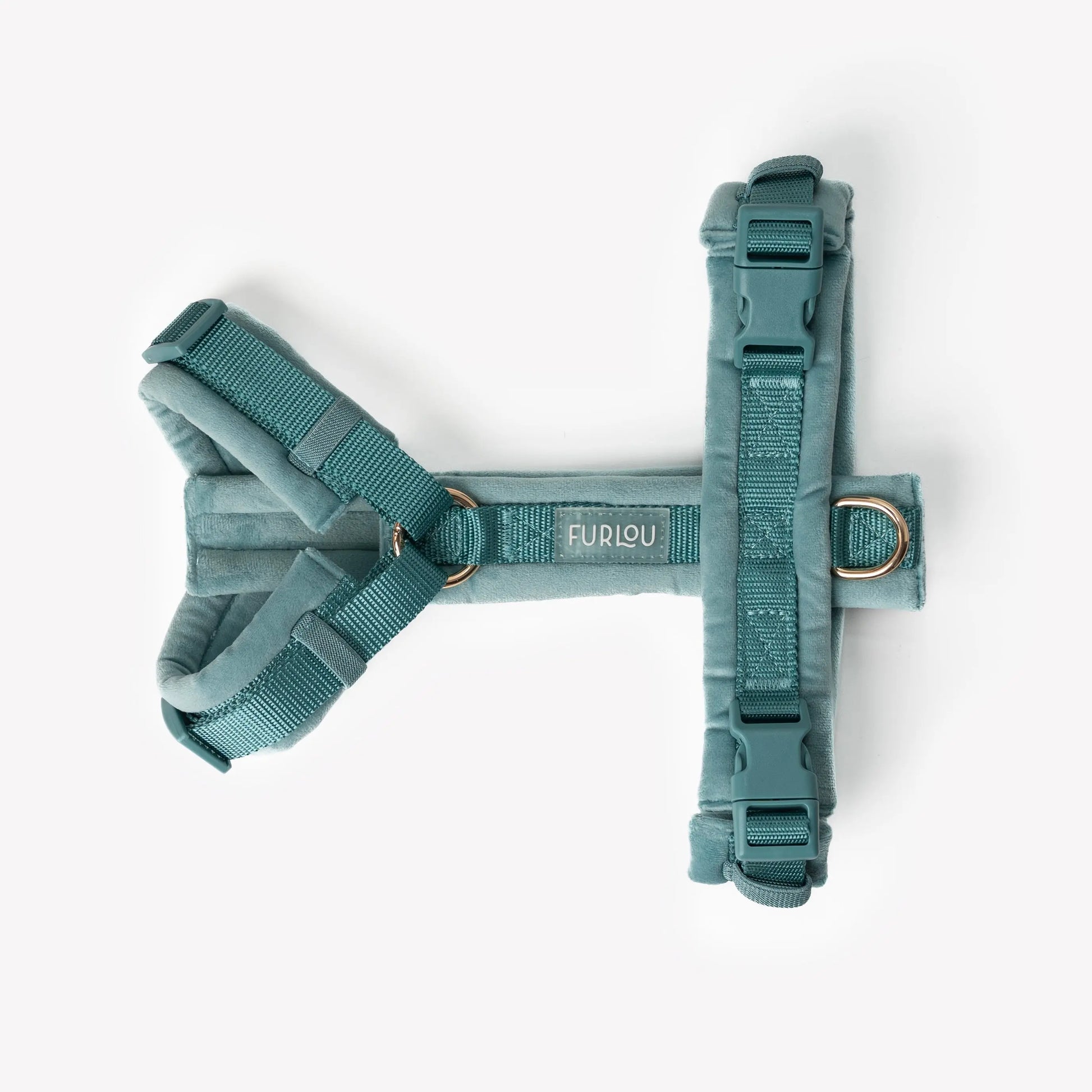 Blue - Velvet Dog Harness FURLOU