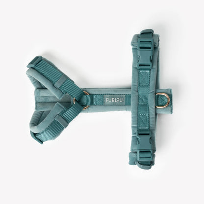 Blue - Velvet Dog Harness FURLOU