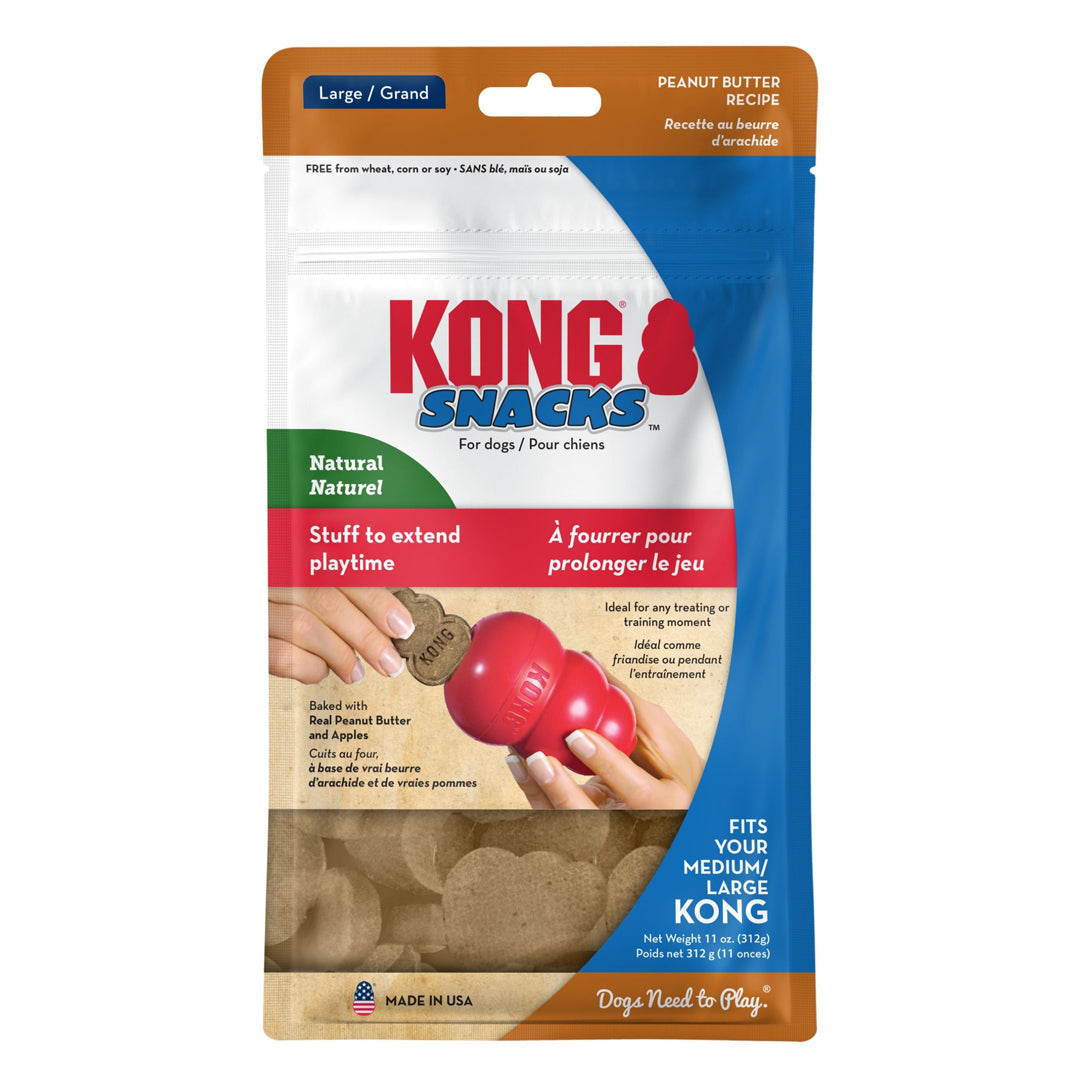 KONG Snacks Dog Treat Peanut Butter s Large 12oz