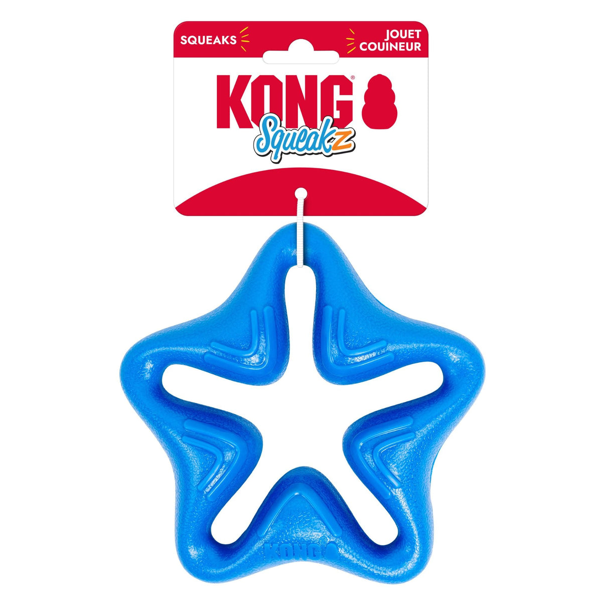 KONG Squeakz Star Dog Toy Blue 1ea/MD