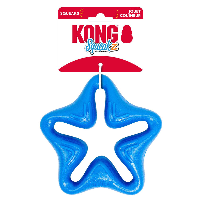 KONG Squeakz Star Dog Toy Blue 1ea/MD