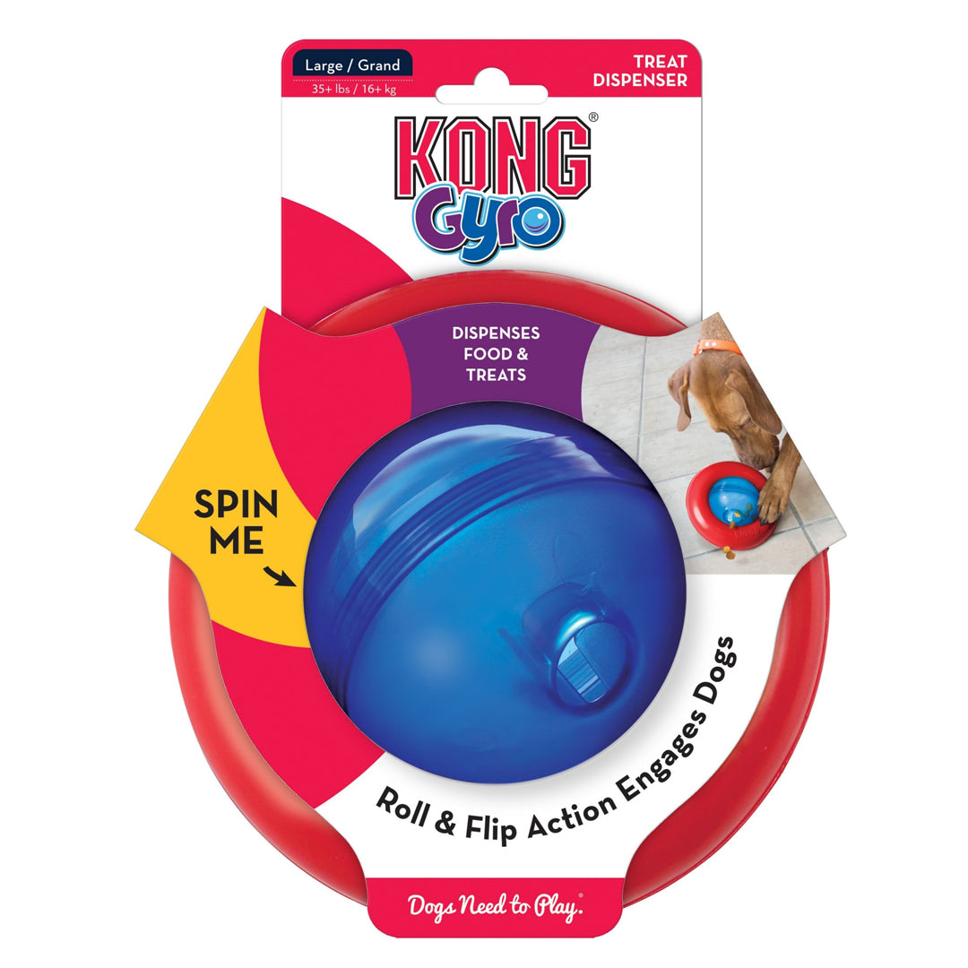 KONG Gyro Treat Dispenser Dog Toy Red Large