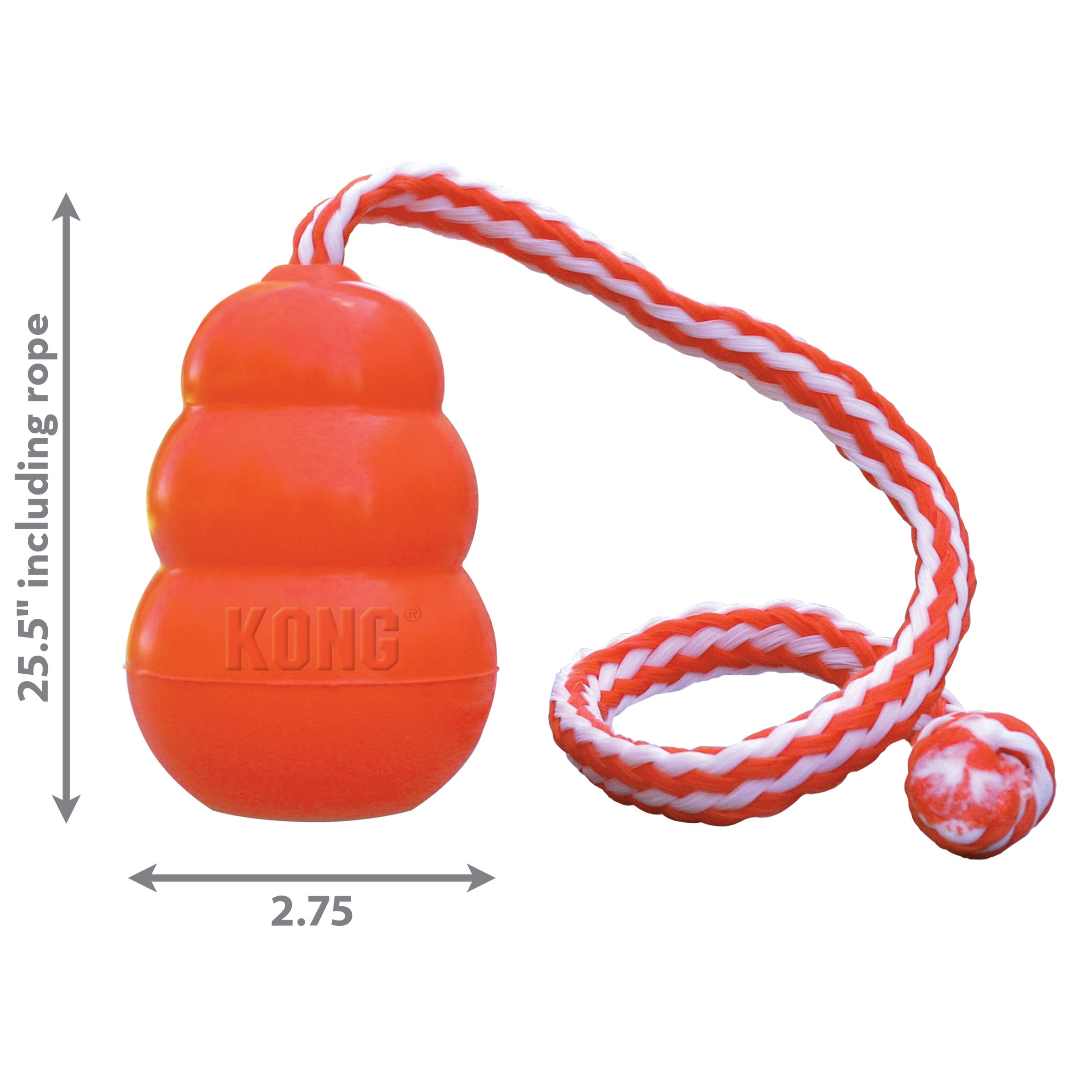 KONG Aqua Floating Retriever with Rope Orange Large