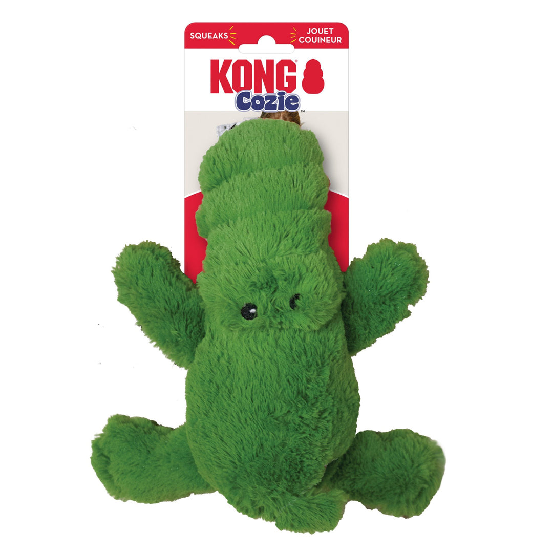 KONG Cozie Plush Dog Toy Ali Aligator Medium