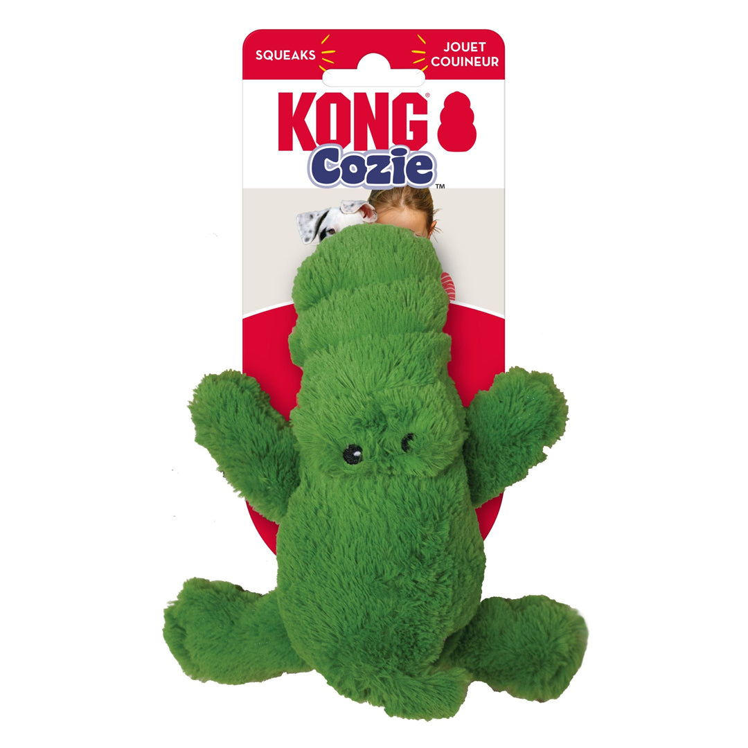 KONG Cozie Plush Dog Toy Ali Aligator Small