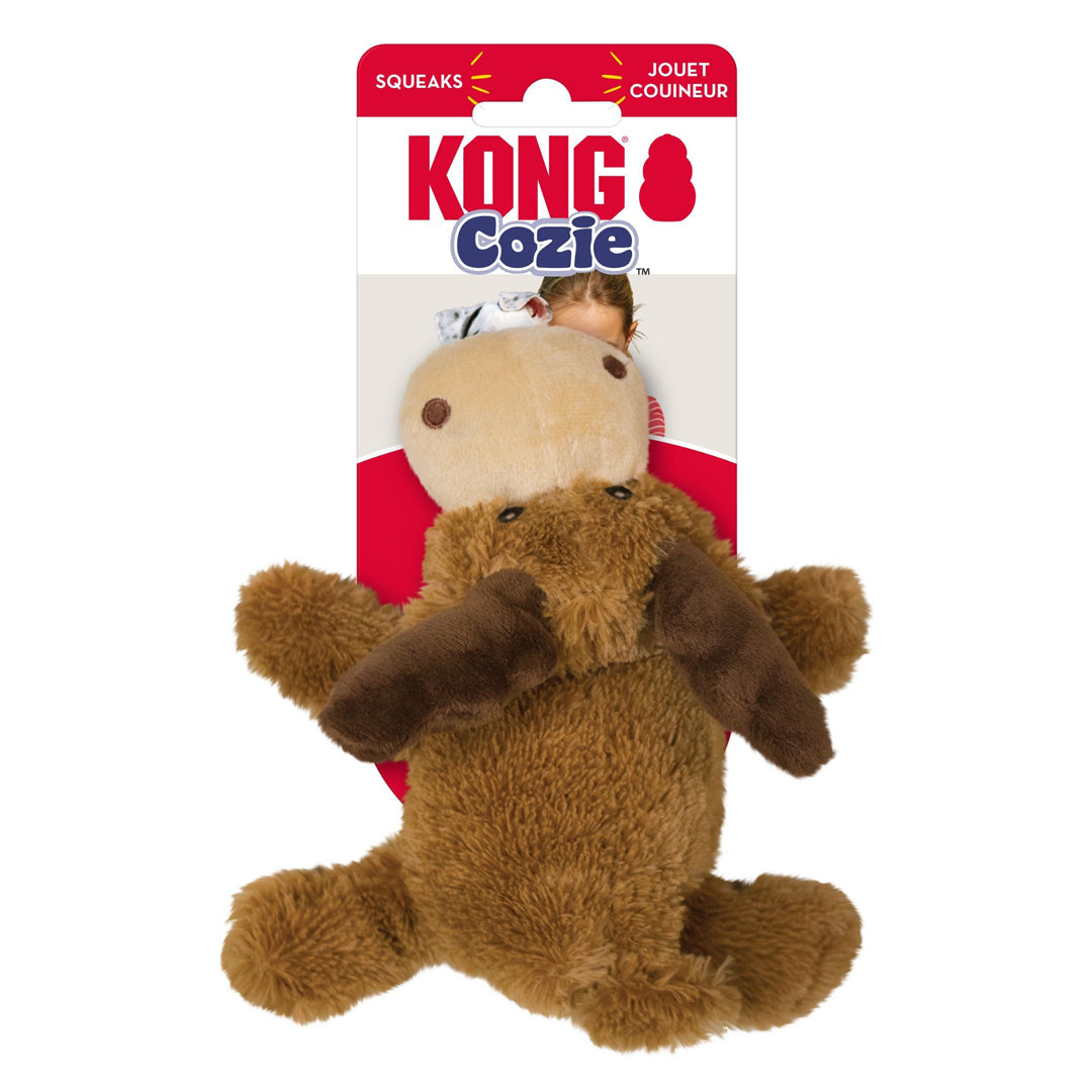KONG Cozie Plush Dog Toy Marvin Moose Small