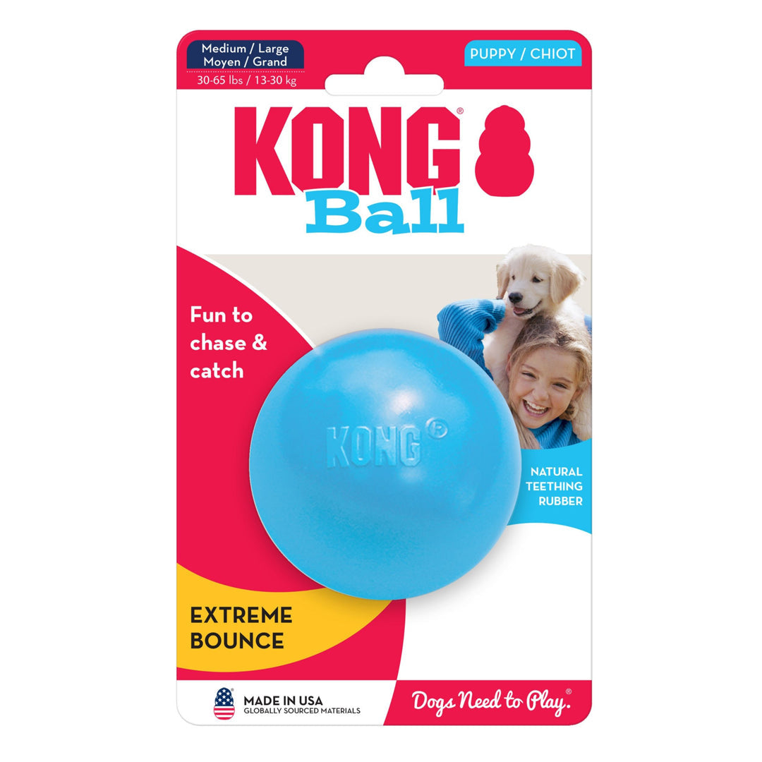 KONG Puppy Ball with Hole Dog Toy Medium/Large