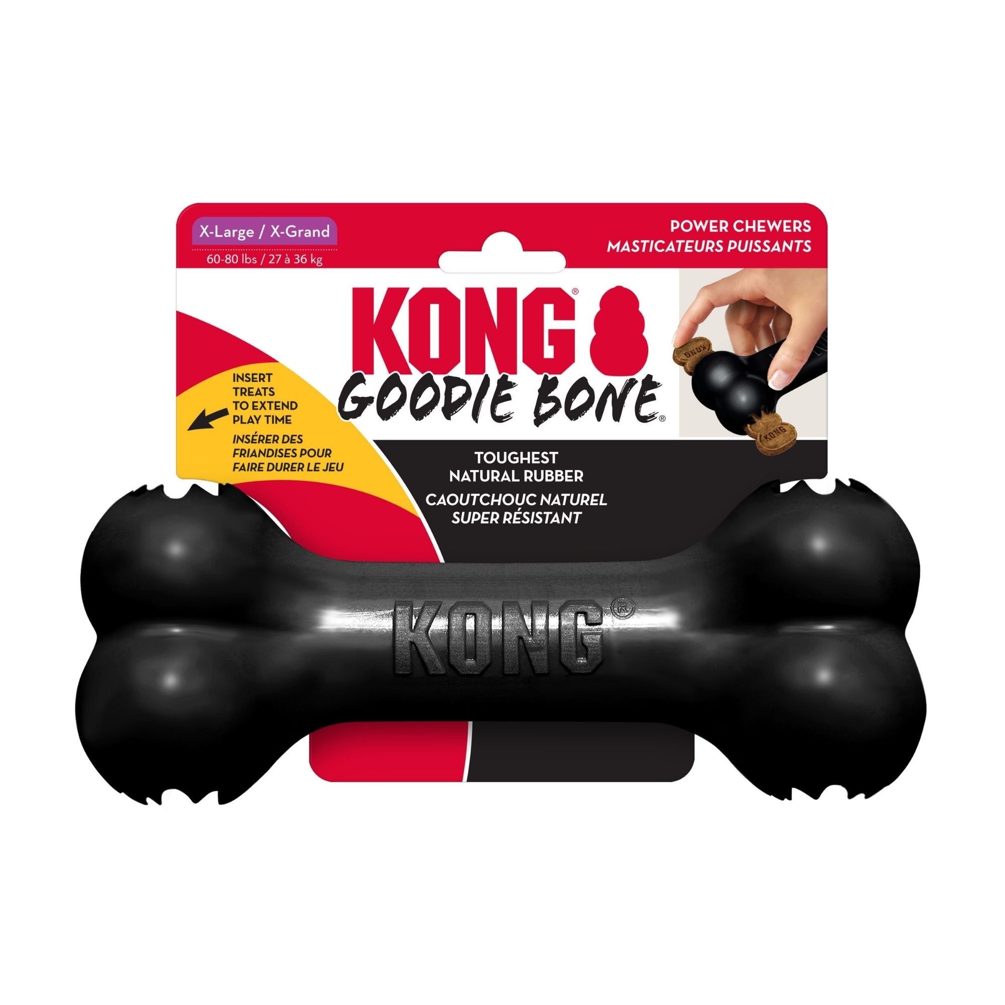 KONG Extreme Goodie Bone Dog Toy Black 1ea/XL