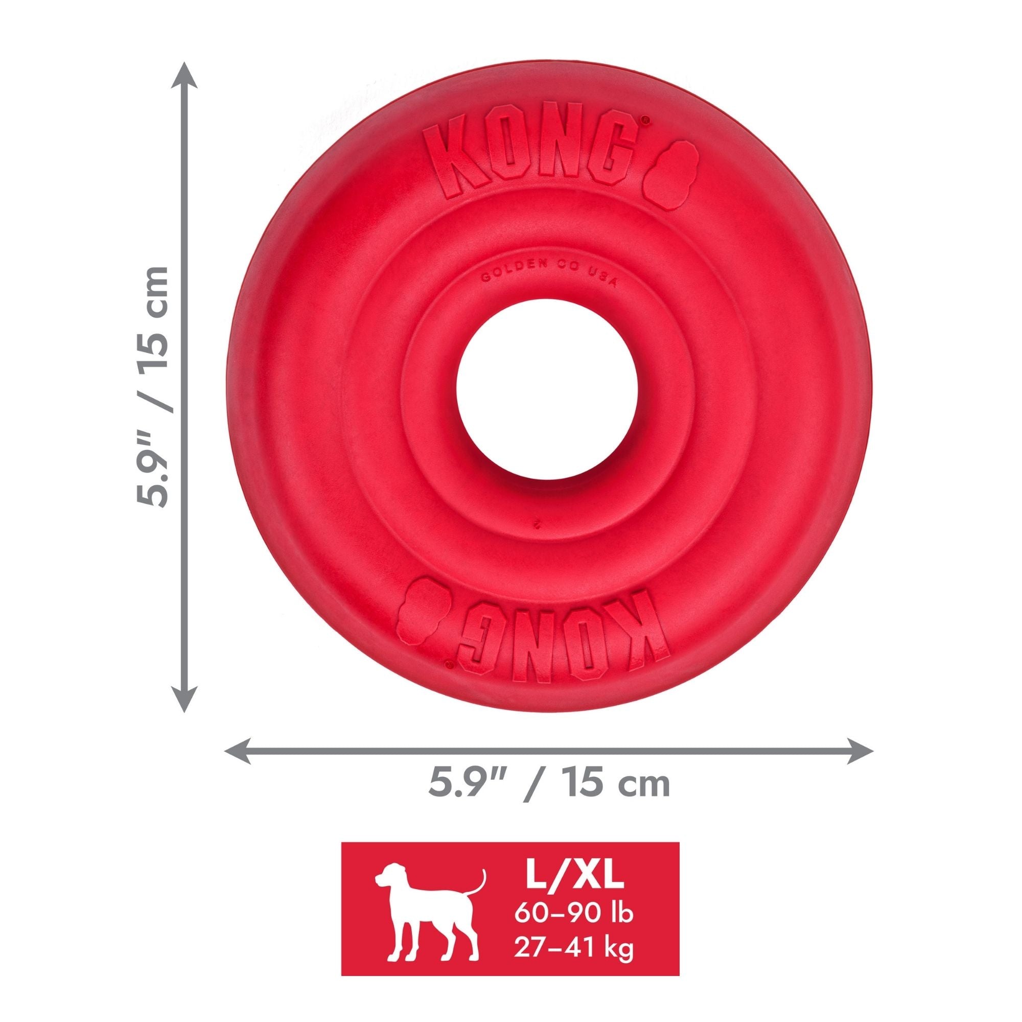 KONG Donut Dog Toy 1ea/LG/XL