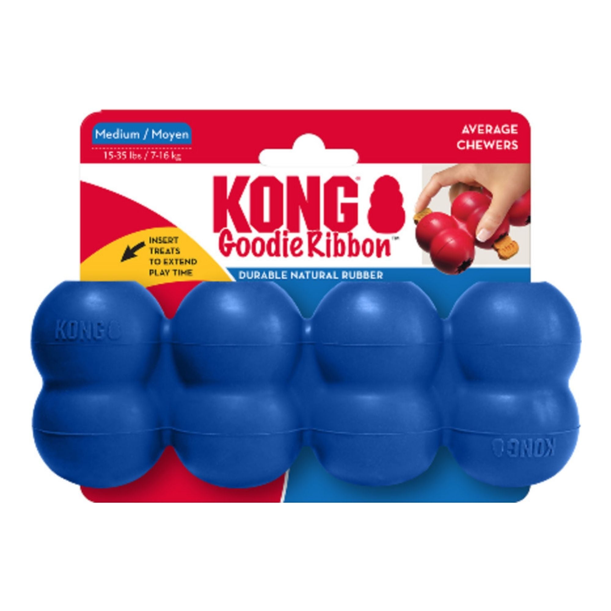Kong Old Glory Goodie Ribbon Dog Toy 1ea/MD