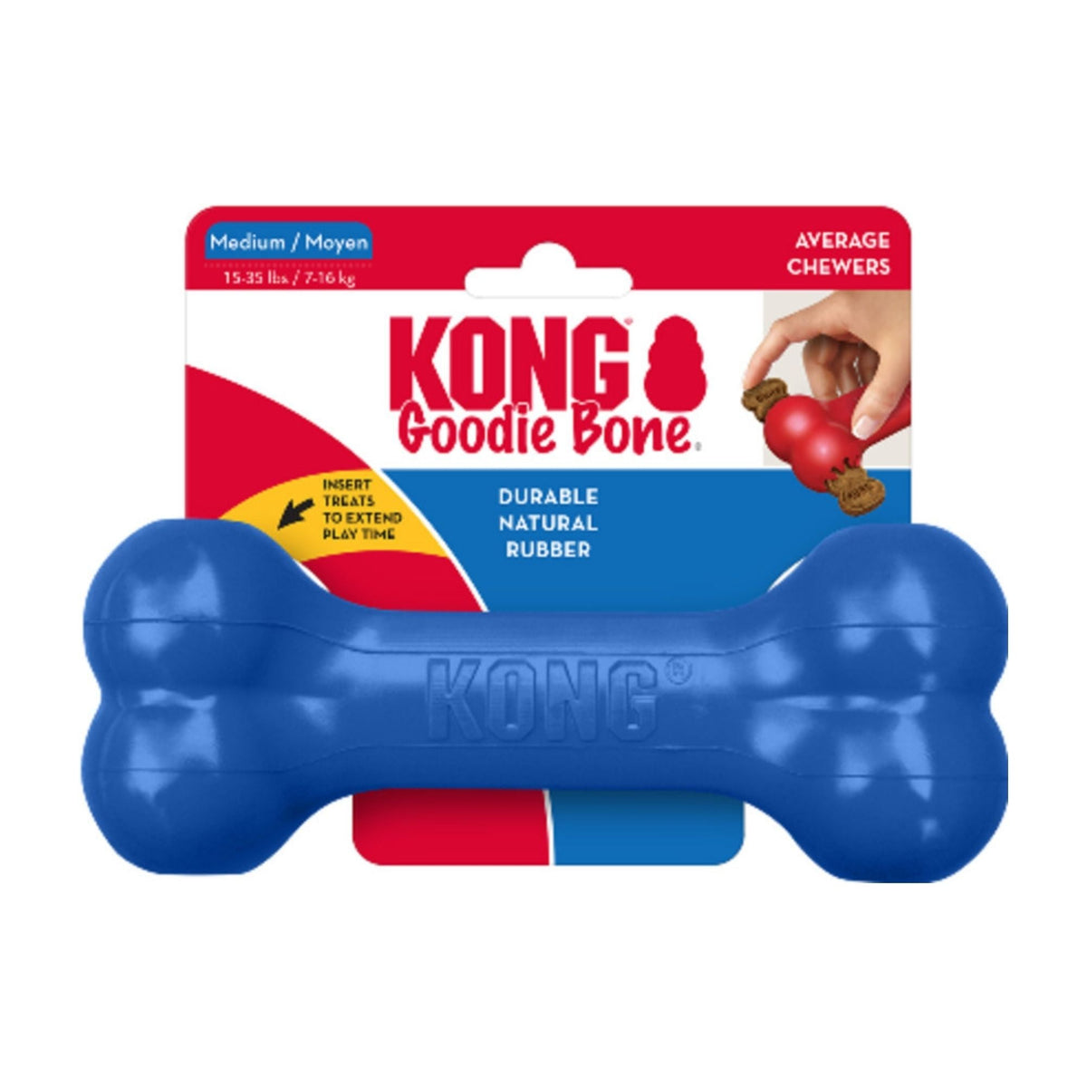 Kong Old Glory Goodie Bone Dog Toy 1ea/MD