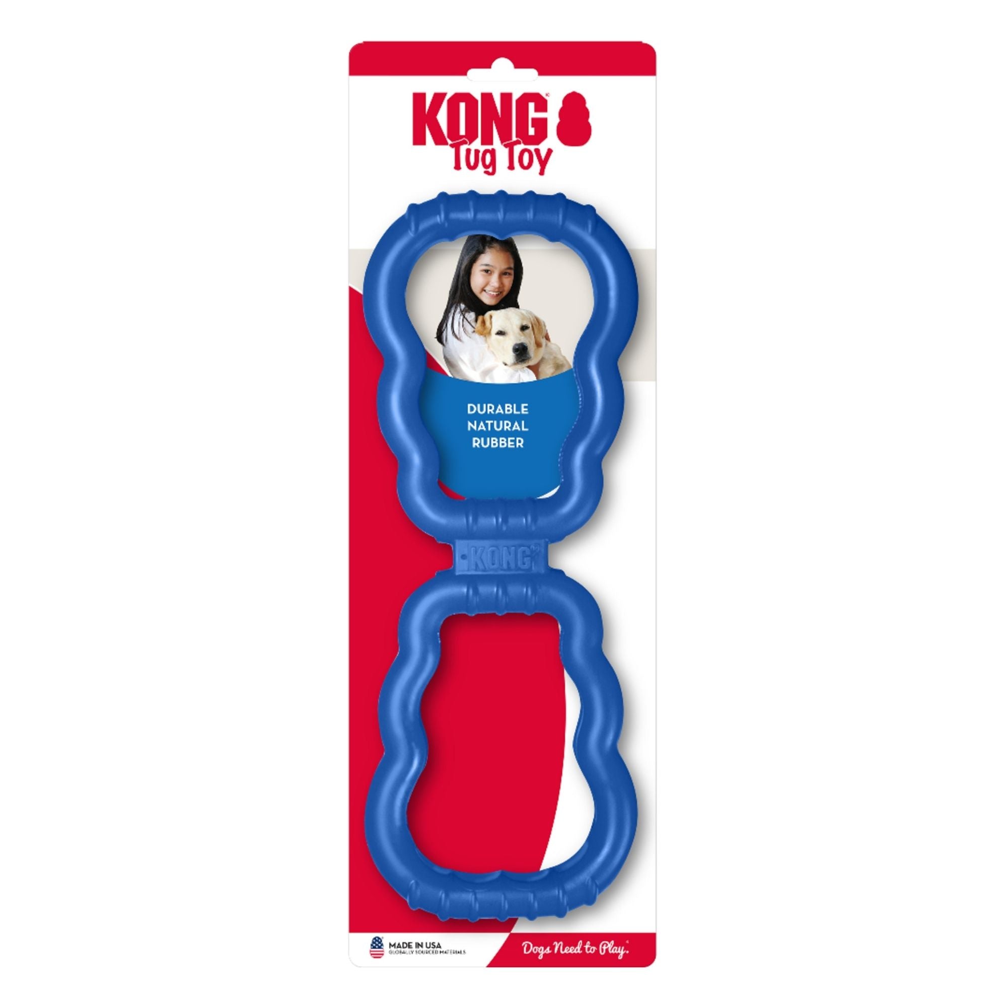 Kong Old Glory Tug Dog Toy 1ea/MD