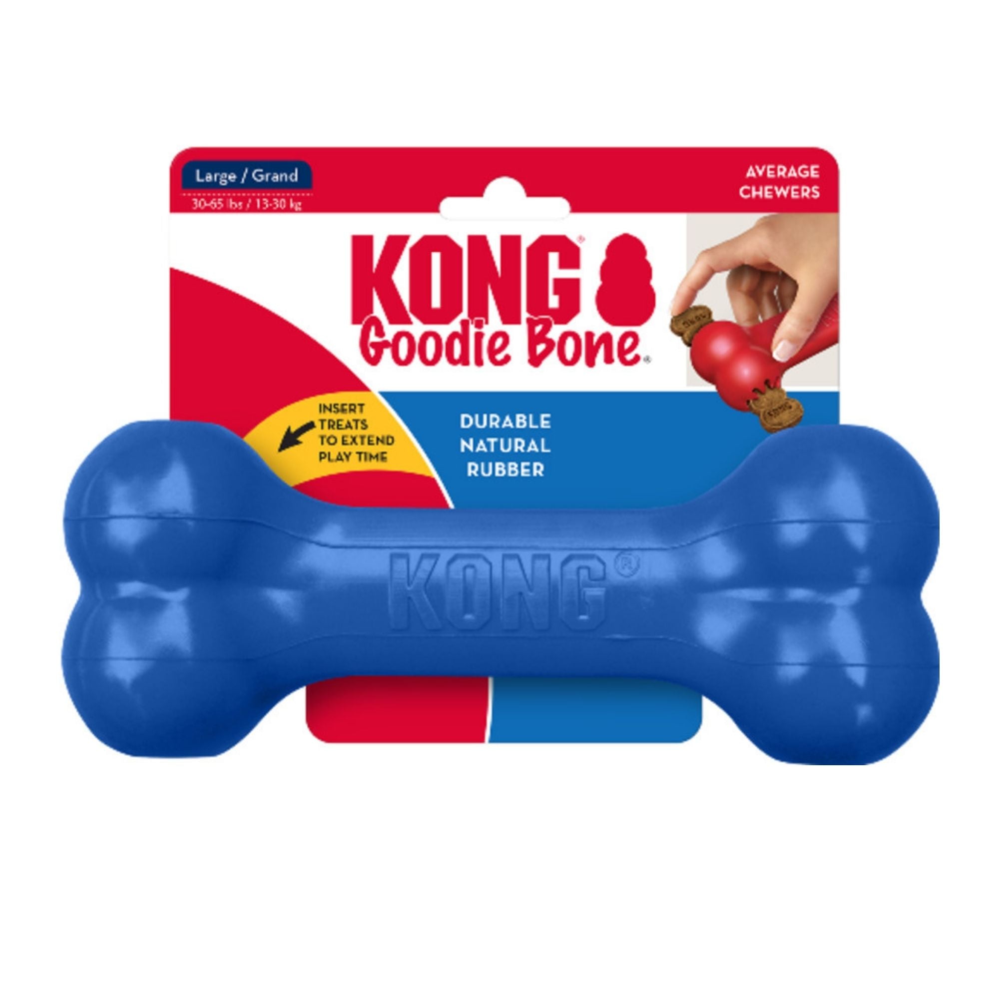 Kong Old Glory Goodie Bone Dog Toy 1ea/LG