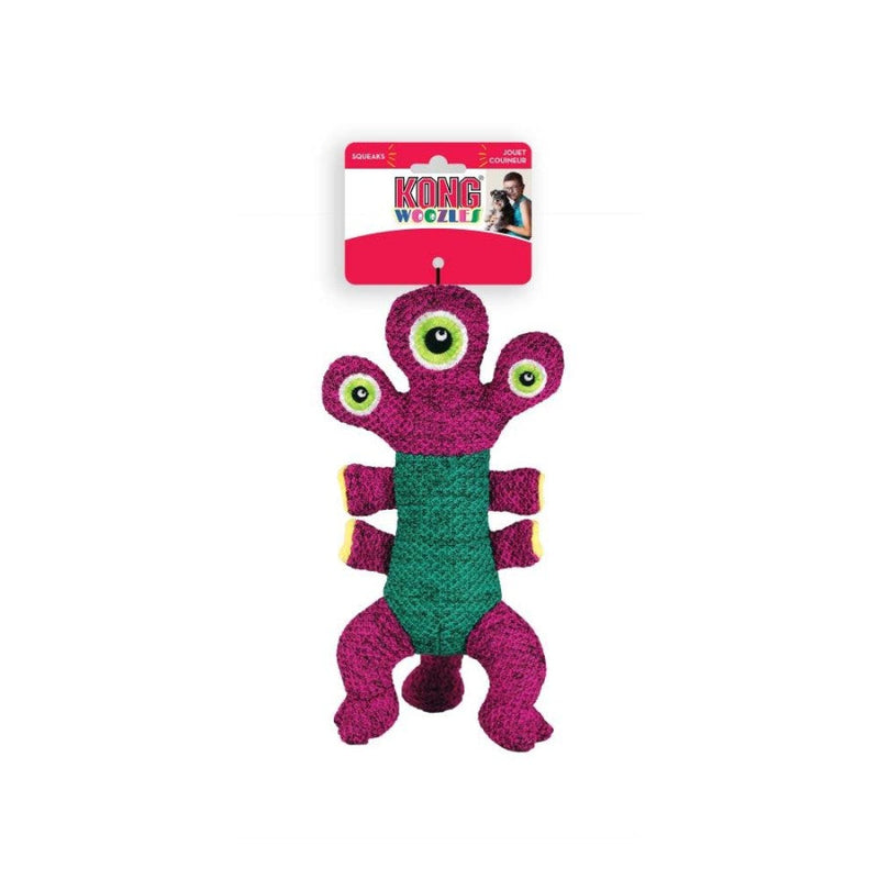 KONG Woozles Squeaker Dog Toy Pink 1ea/MD