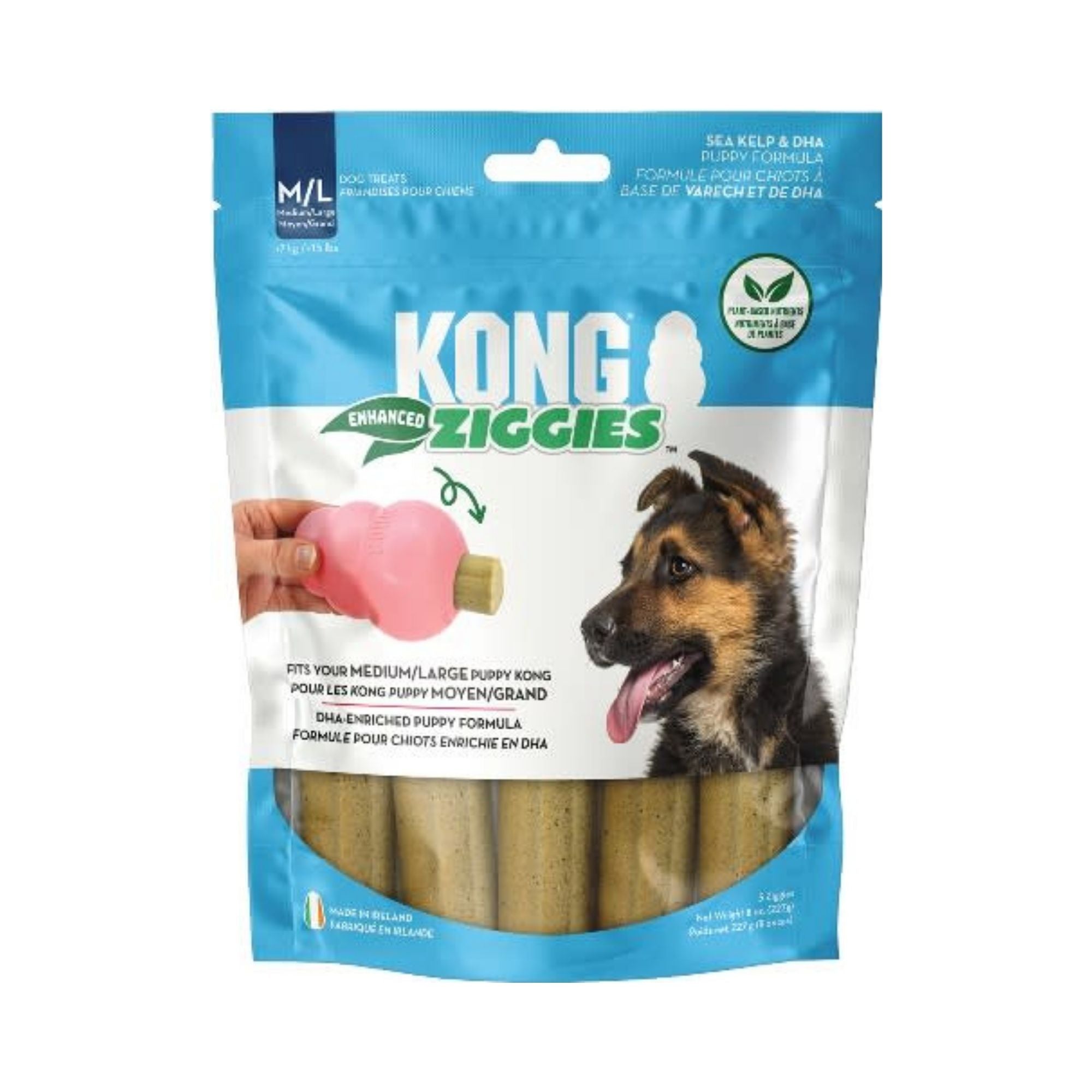 KONG Ziggies Enhanced Plant-Based Puppy Treats 1ea/MD/LG, 8oz.