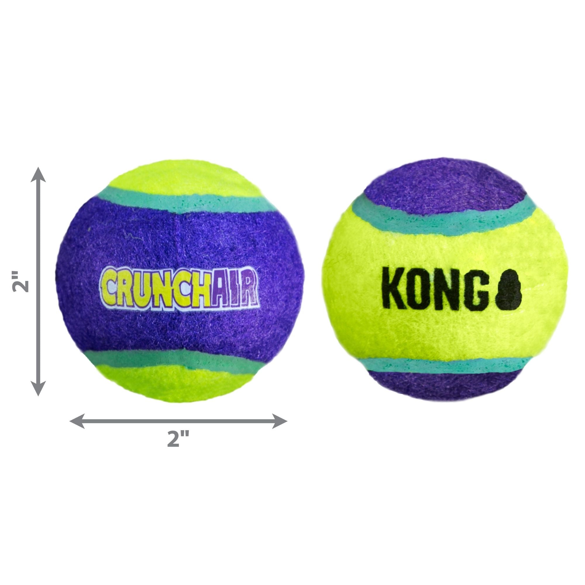 KONG Crunch Air Balls Dog Toy Purple 1ea/SM