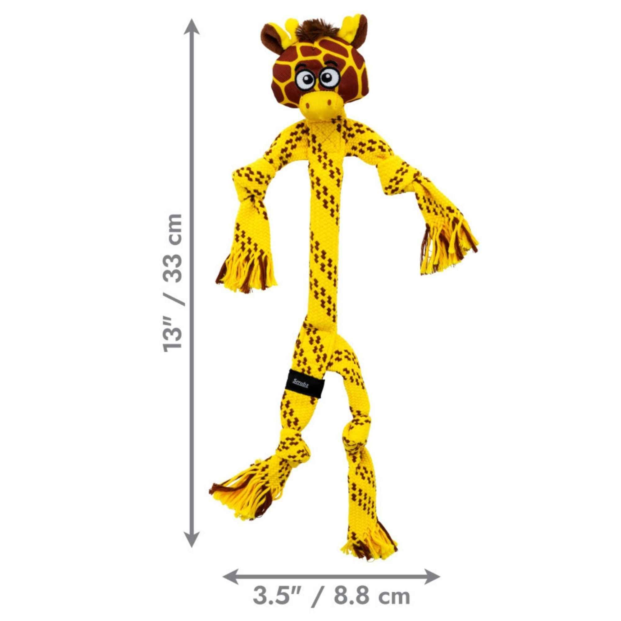 KONG Scrubz Safari Giraffe Dog Toy 1ea/MD