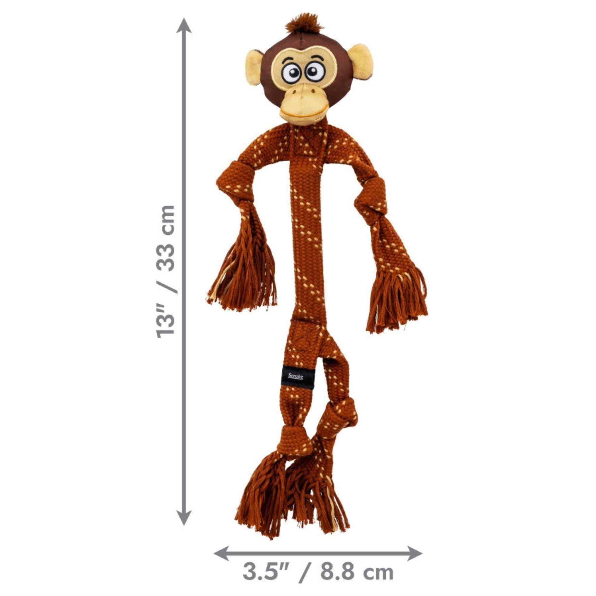 KONG Scrubz Safari Monkey Dog Toy 1ea/MD