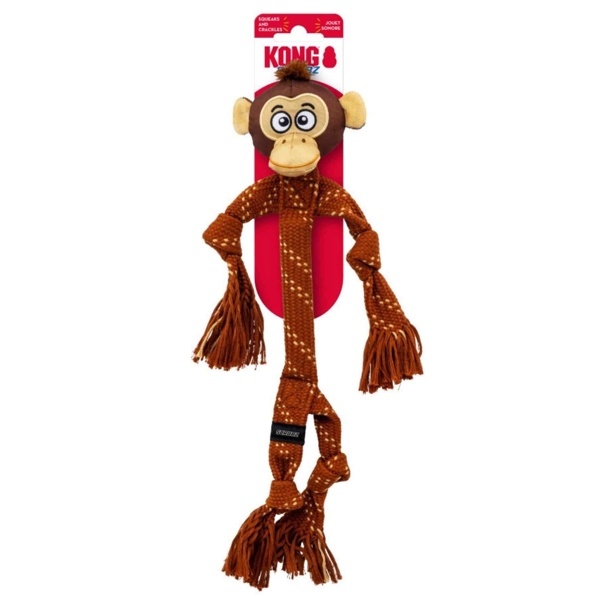 KONG Scrubz Safari Monkey Dog Toy 1ea/MD