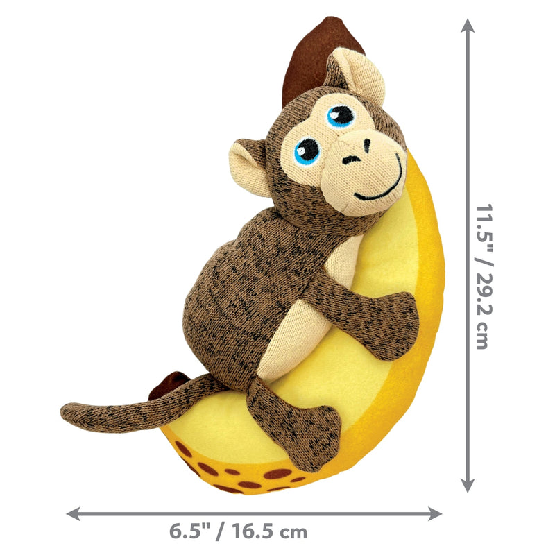 KONG Pull-A-Partz Pals Dog Toy Monkey, MD