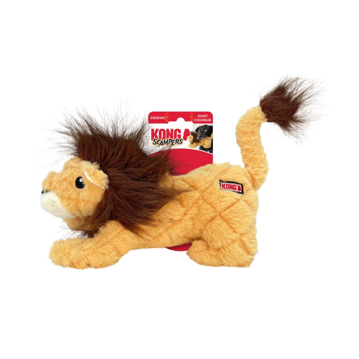 KONG Scampers Lion Dog Toy Medium