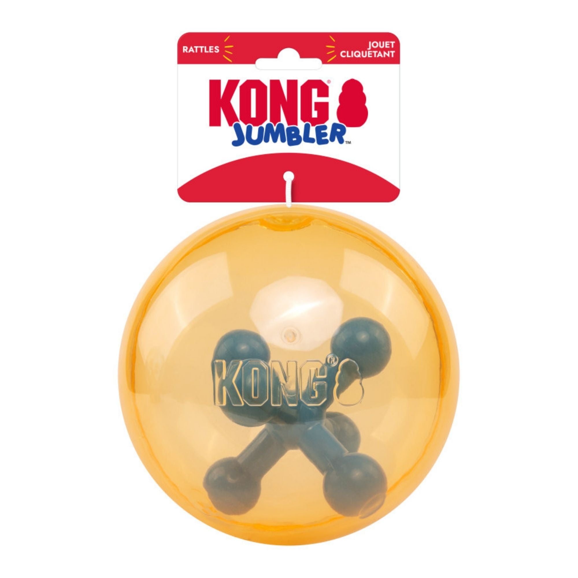 KONG Jumbler Jack Ball Dog Toy Assorted, 1ea/MD, LG