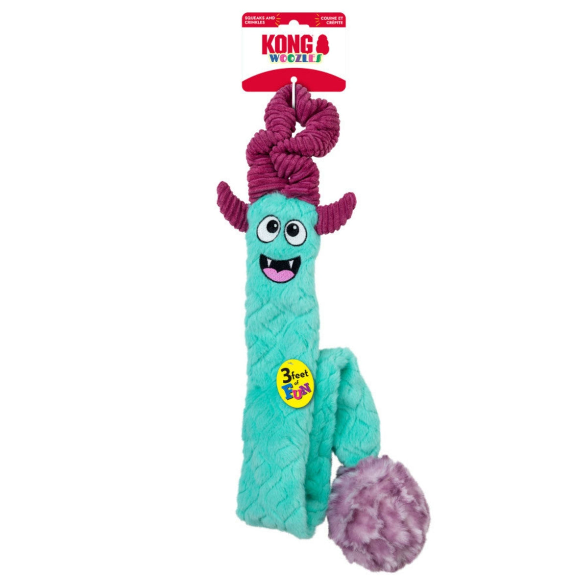 KONG Woozles Tug 'n Chase Dog Toy 1ea/L, XL