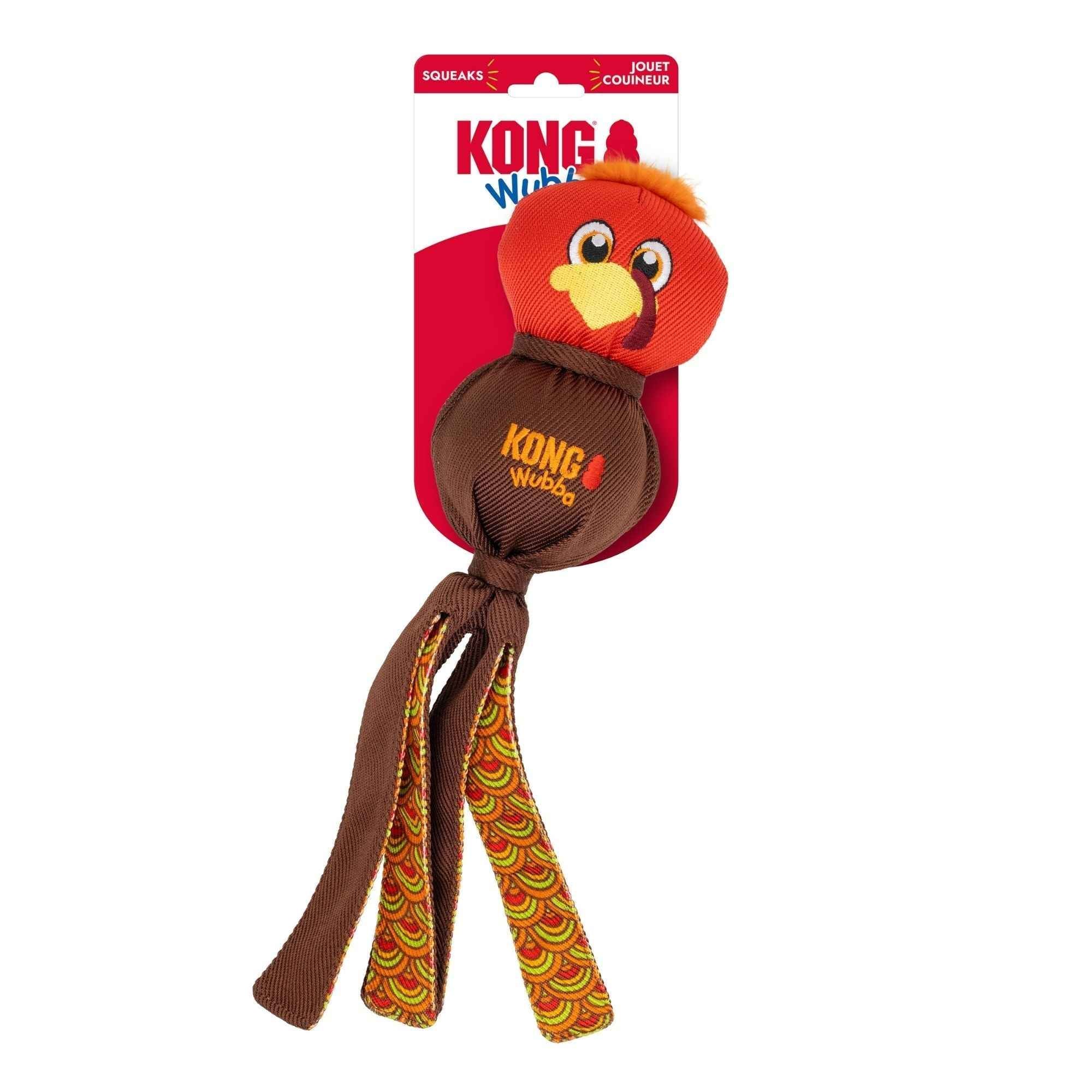 KONG Wubba Turkey Dog Toy Red Red 1ea/LG