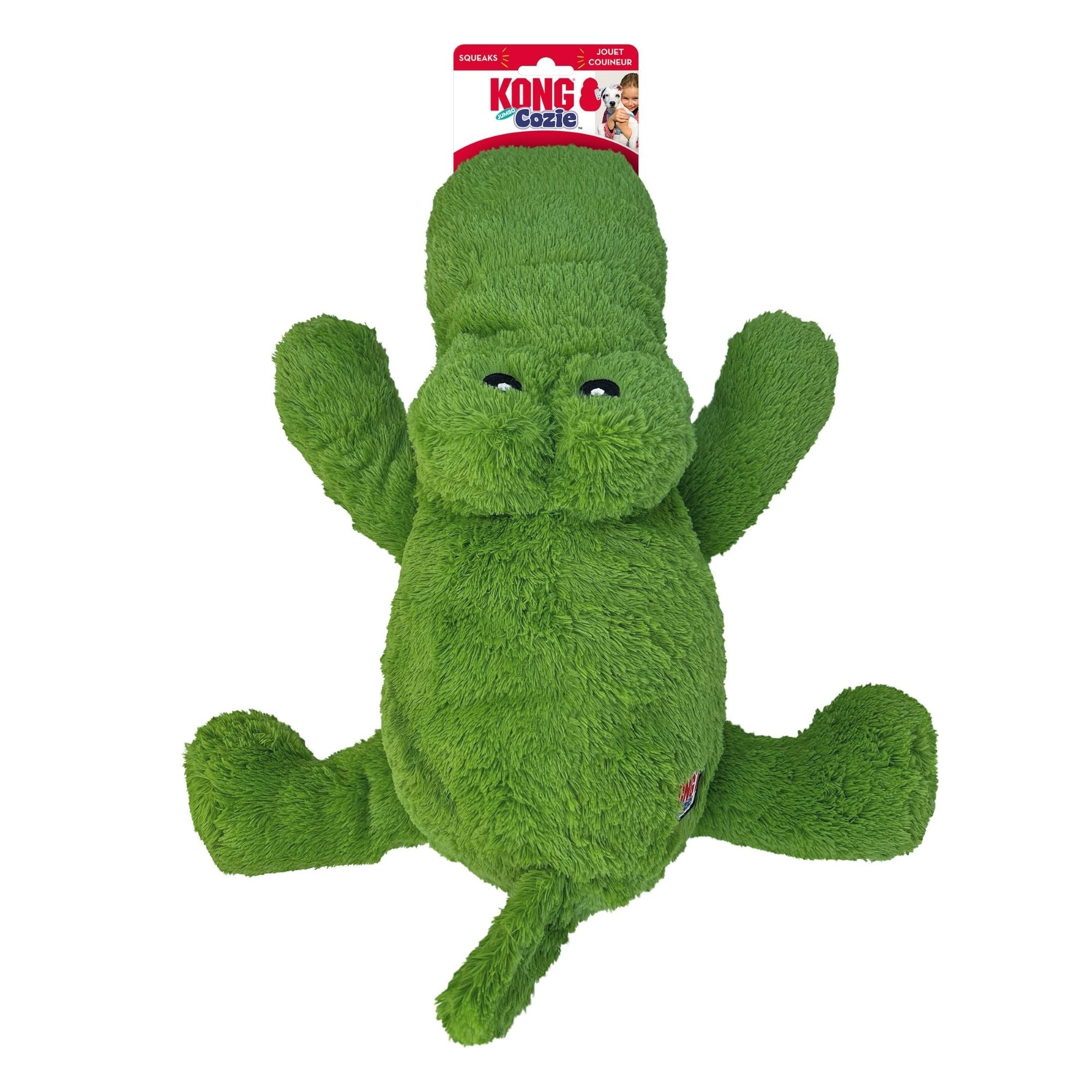 KONG Cozie Ali Aligator Dog Toy 1ea/Jumbo/XL