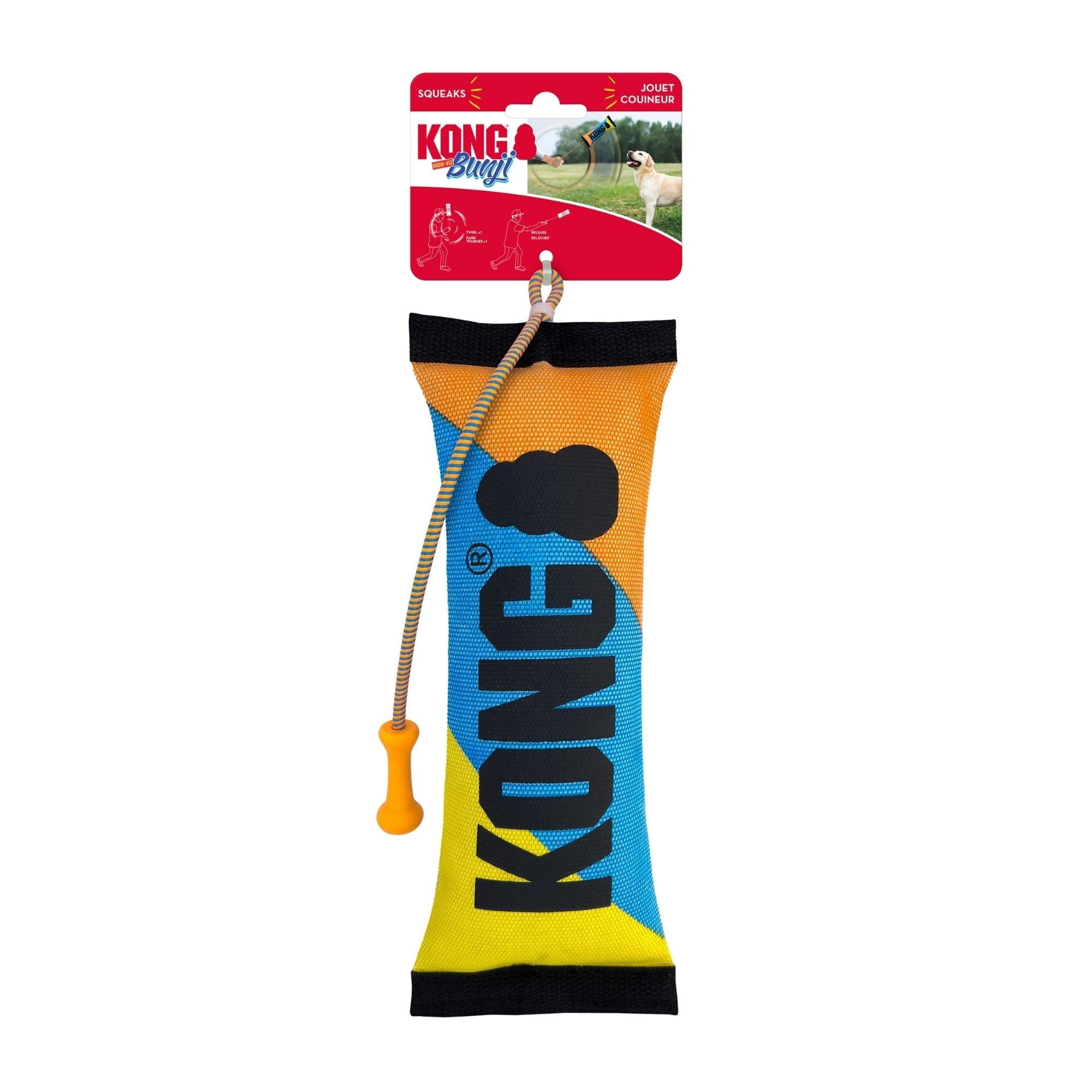KONG Bunji High-Viz Bumper Dog Toy Assorted 1ea/MD