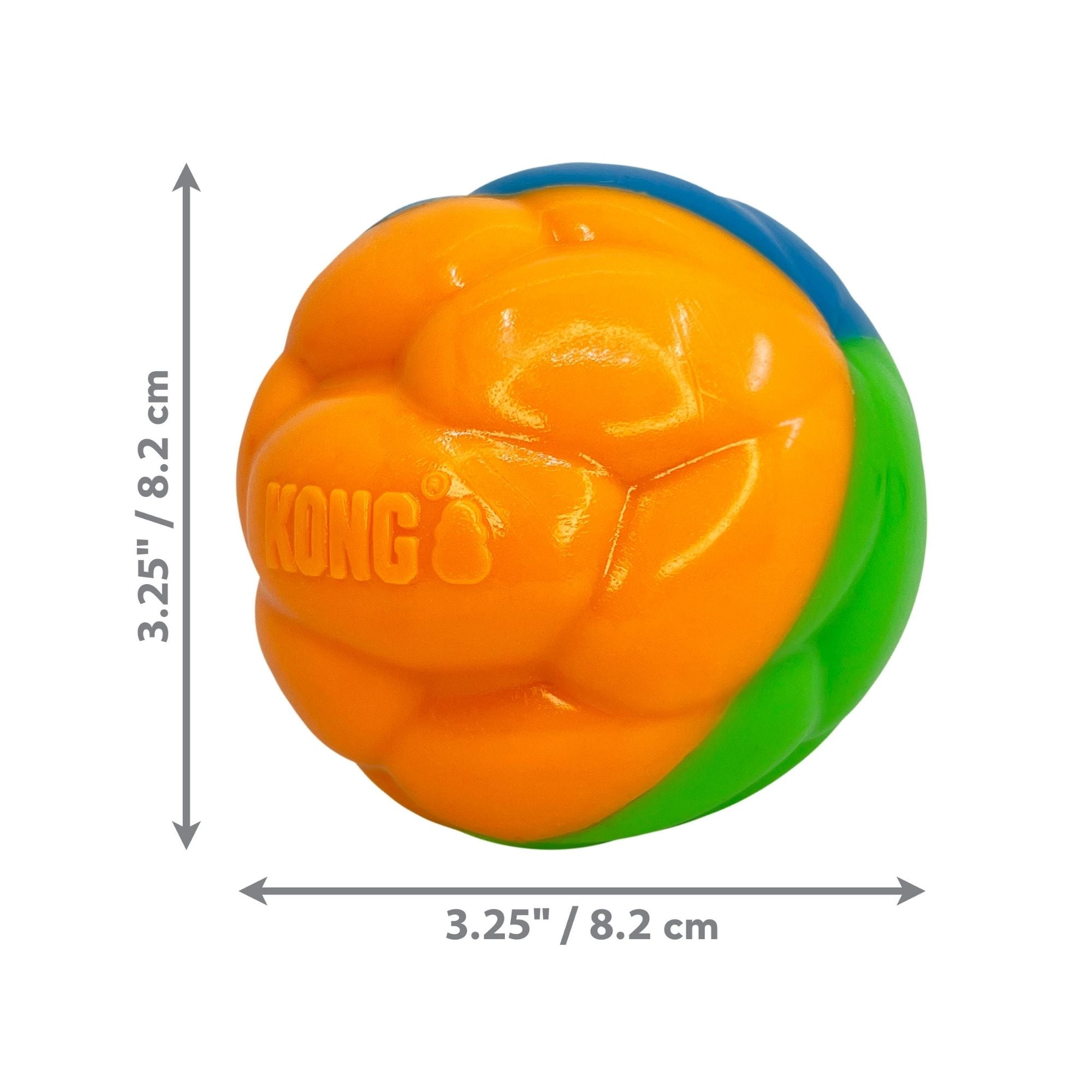 KONG Twistz High-Viz Ball Dog Toy Assorted 1ea/LG