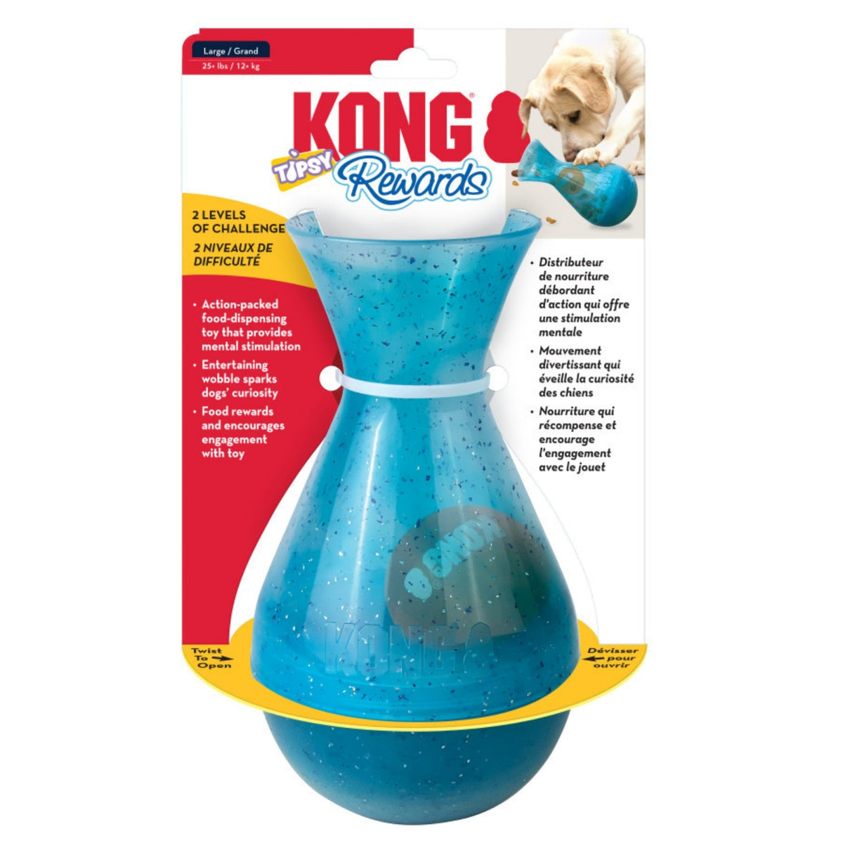 KONG Rewards Tipsy Treat Dispenser Dog Toy Large