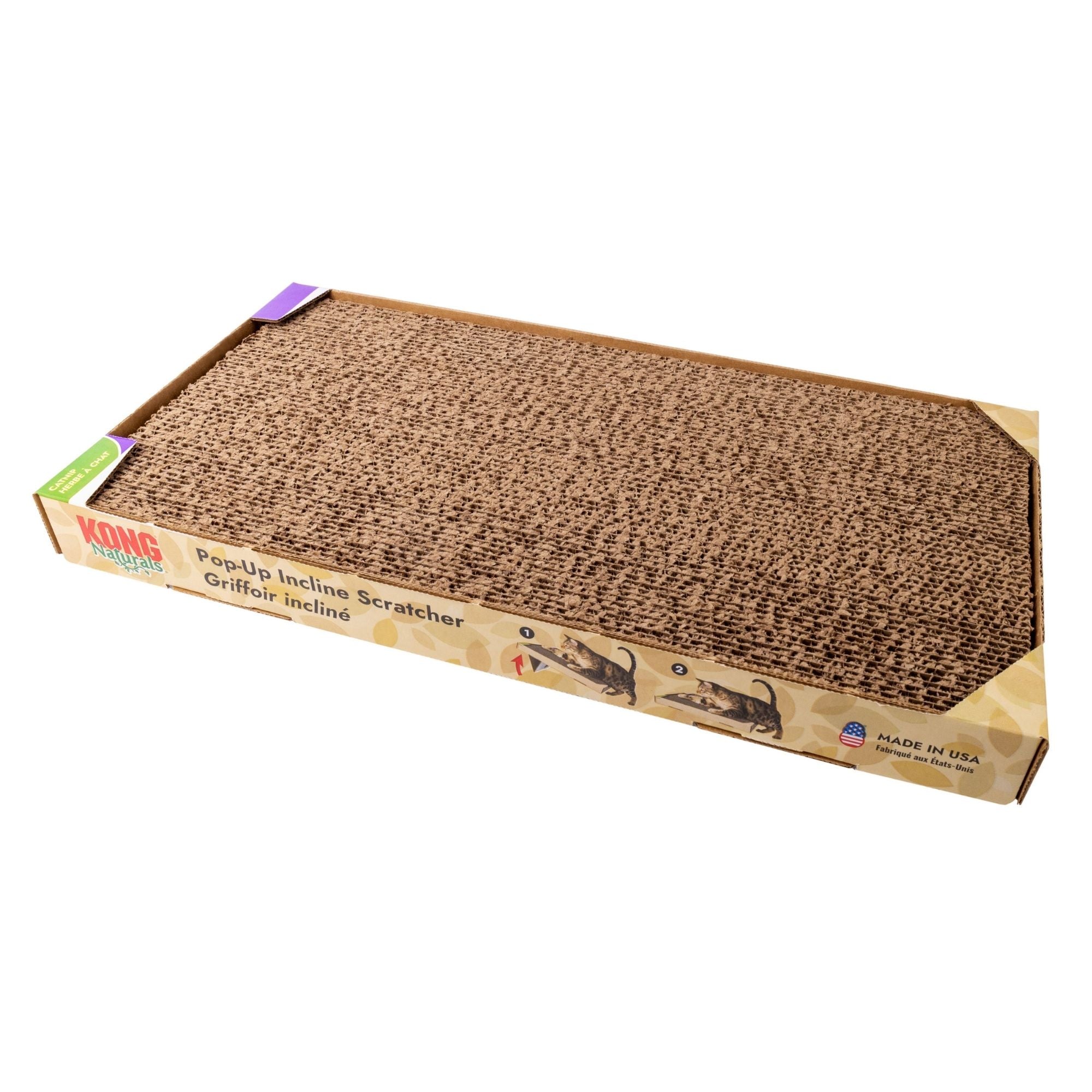 KONG Naturals Pop-Up Incline Cat Scratcher 1ea/One Size