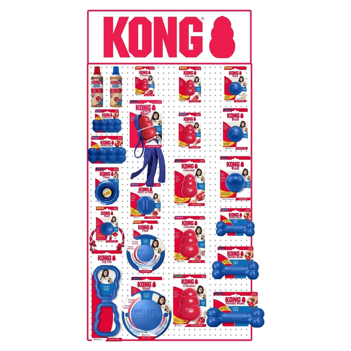 KONG Old Glory Dog Shipper 1ea/45Pc