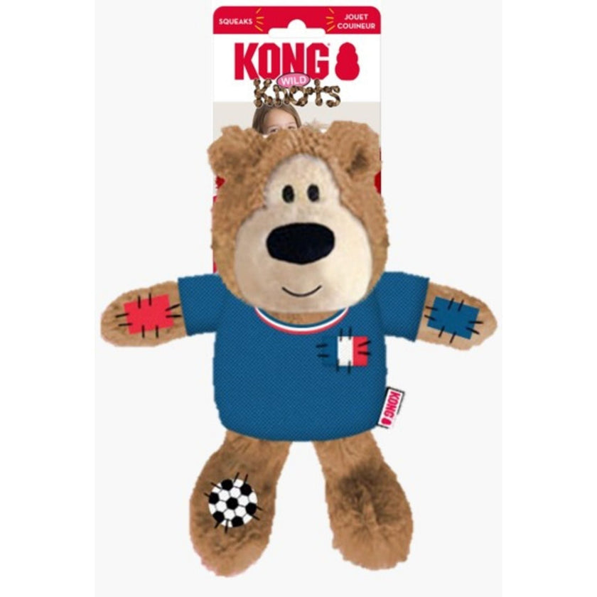 KONG Wild Knots Sport Bear Dog Toy France, 1ea/MD