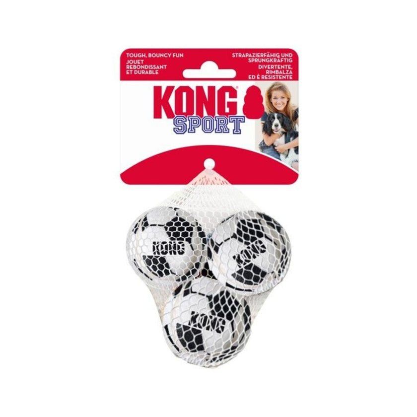 KONG Sport Soccer Balls Dog Toy Soccer Ball, 1ea/SM, 3 pk
