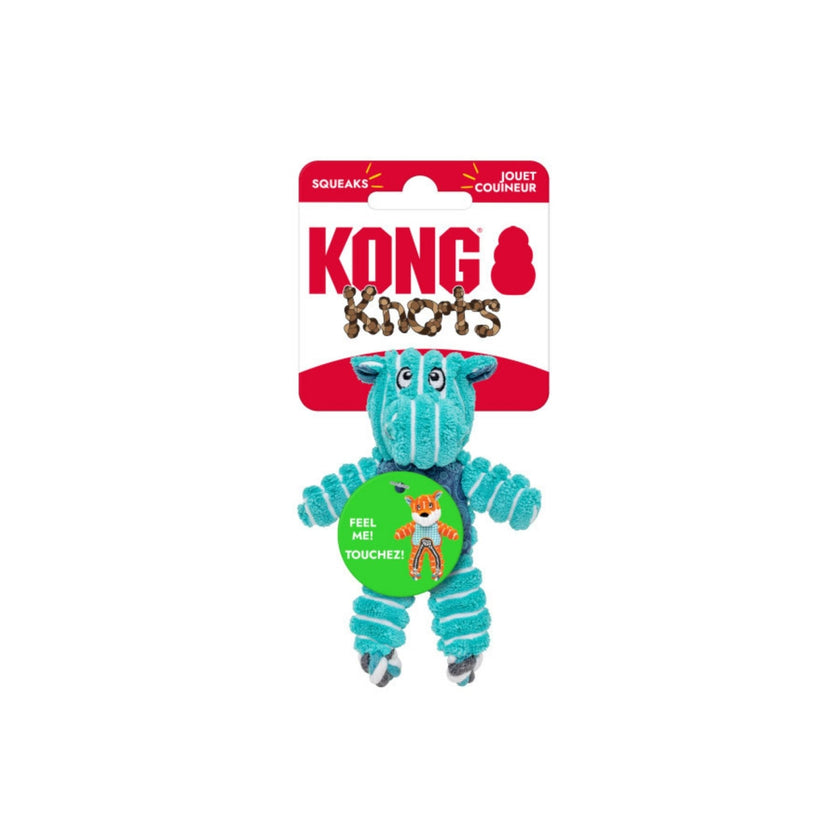 KONG Floppy Knots Hippo Dog Toy X-Small