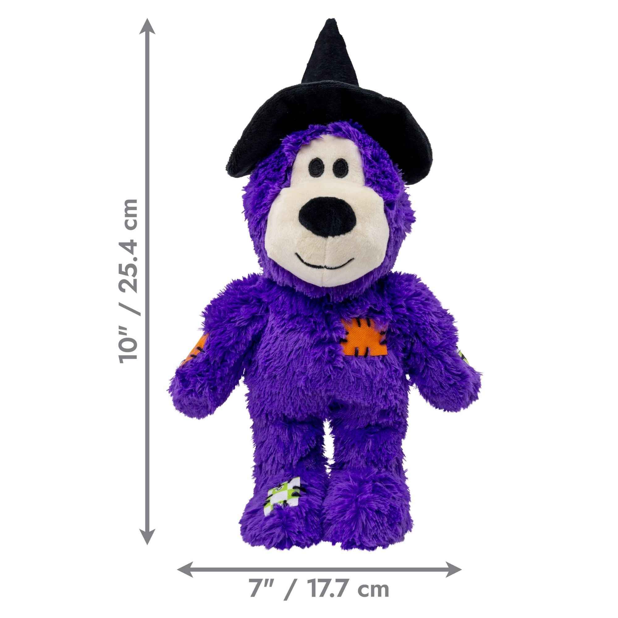 KONG Halloween Wild Knots Witch Bear Dog Toy Purple 1ea/MD, LG