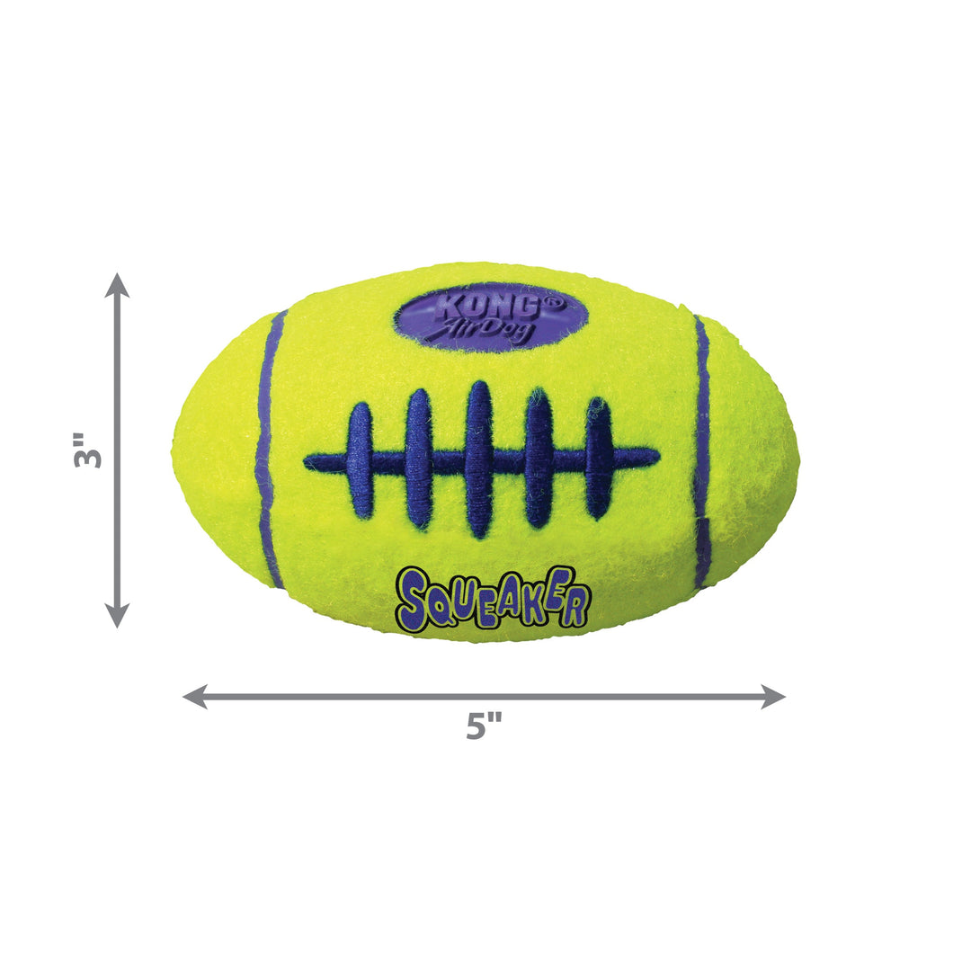 KONG AirDog Squeaking Tennis Football Dog Toy Medium