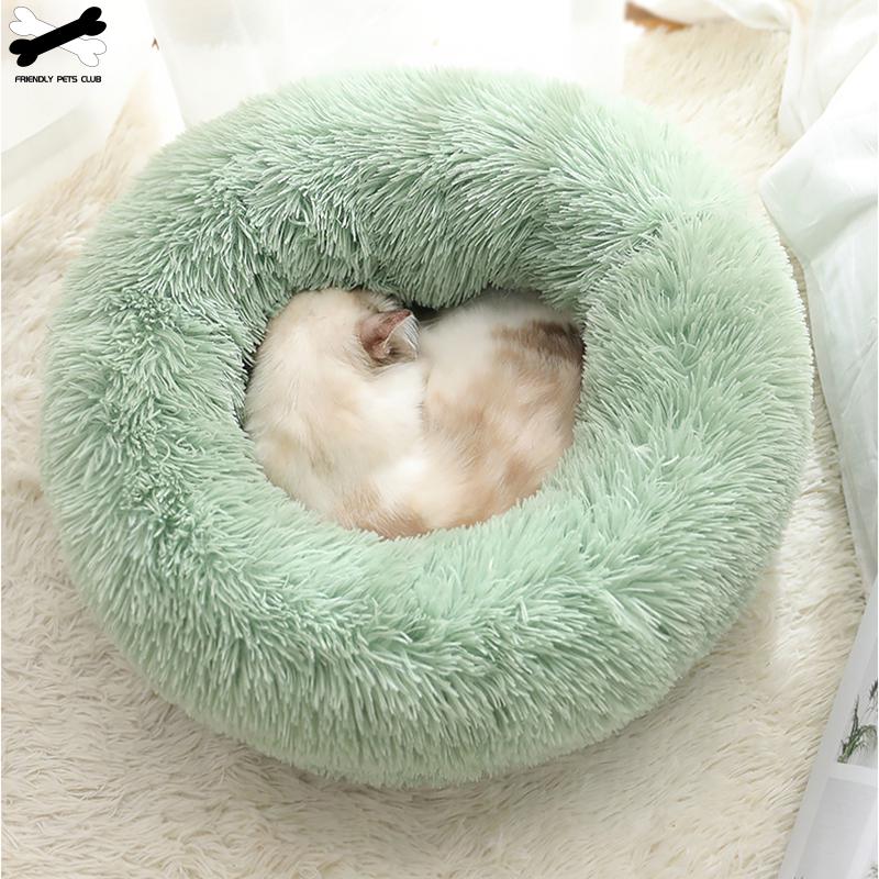 Pet Dog Bed Comfortable Donut Cuddler Round Dog Kennel Ultra Soft Washable Dog and Cat Cushion Bed